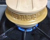 釜飯の器deきゃべつと豚薄切りの蒸し焼き作り方3写真