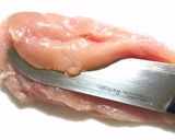 茹で鶏の玉ねぎぽん酢がけ作り方1写真