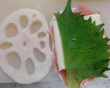 ☆生ハムチーズ♪蓮根のはさみ揚げ☆作り方3写真