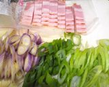 簡単♪豆腐ステーキのねぎベーコンソース作り方1写真