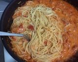チーズを絡ませたアマトリチャーナ作り方8写真