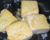 簡単♪豆腐ステーキのねぎベーコンソース作り方3写真