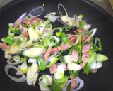 簡単♪豆腐ステーキのねぎベーコンソース作り方5写真