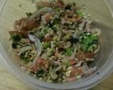 簡単ランチ　ふりかけでじゃこと梅のパスタ作り方3写真