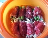 シリコンスチーマーで肉巻❗作り方3写真