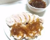 茹で鶏の玉ねぎぽん酢がけ作り方16写真