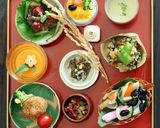 おせち料理☆黒豆の松葉櫛 金箔添え　作り方2写真