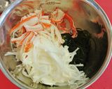 切り昆布と長芋の酢の物作り方2写真