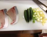 ぶりとオクラの甘辛煮作り方1写真