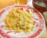冷やご飯で作る葱と卵だけのシンプル炒飯作り方6写真
