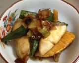 ぶりとオクラの甘辛煮作り方7写真