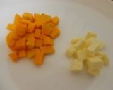 かぼちゃとチーズDEごろりんオムレツ風作り方1写真