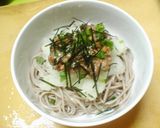 年越しそばに　おろし納豆そば作り方4写真