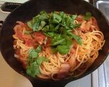 ☆フレッシュバジルでトマトパスタ☆作り方6写真