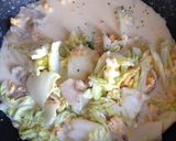 ザクザク白菜のミルクスープパスタ♡作り方3写真