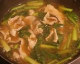 小松菜の豚こまあんかけ作り方4写真