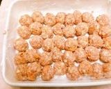 お正月に！華やか☆紅白もち米肉団子作り方6写真