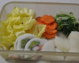 うちのお雑煮♪鶏だしと水菜が決めて作り方3写真