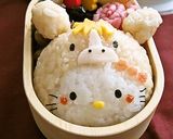 キャラ弁✿２０１４✿お正月✿お馬キティー作り方4写真