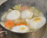 うちのお雑煮♪鶏だしと水菜が決めて作り方9写真