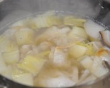 うちのお雑煮♪鶏だしと水菜が決めて作り方10写真