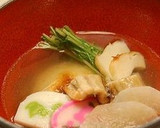 うちのお雑煮♪鶏だしと水菜が決めて作り方12写真
