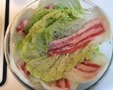 簡単！白菜と豚バラ肉のドームケーキ作り方2写真