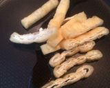 小松菜と竹輪のごま油炒め作り方1写真