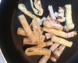 小松菜と竹輪のごま油炒め作り方3写真
