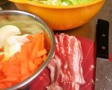 白菜大量消費！！★簡単★　土鍋de美酒鍋作り方1写真