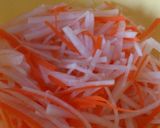 酸味の少ない☆紅白なます☆少量だけ作り方1写真