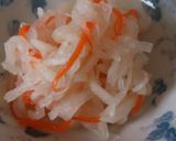 酸味の少ない☆紅白なます☆少量だけ作り方4写真