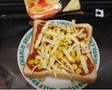 ミートソースdeピザトースト✨作り方4写真