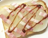大根・ベーコンのデミグラカレートースト作り方5写真