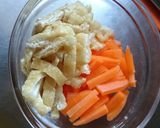 人参と油揚げの炊き込みご飯作り方1写真