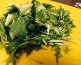 水菜入りつけ蕎麦with大根作り方1写真
