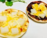 お餅♥︎チョコレートクリームのピザ作り方5写真