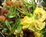 ✴︎豆苗と葱＆天かすの卵とじうどん✴︎作り方3写真