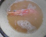 有頭エビの味噌汁、ほうれん草添え作り方7写真