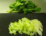 低糖質＊ﾏﾖ炒めｾﾛﾘのおかか和え作り方1写真