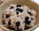 簡単もちもち黒豆おこわ作り方6写真