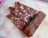 お節料理♪牛肉の市松巻き（八幡巻）作り方3写真
