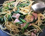 ☆ほうれん草とベーコンの和風パスタ☆作り方5写真