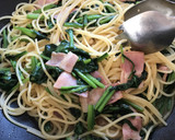 ☆ほうれん草とベーコンの和風パスタ☆作り方5写真