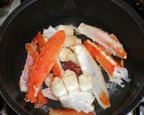 かにの殻でお味噌汁作り方1写真