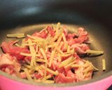 白菜と豚肉✿温まるうどん作り方2写真