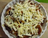 ☆お餅のハヤシチーズ焼き(*^^*)作り方3写真