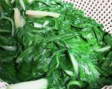 そら豆とうまい菜の煮びたし作り方3写真
