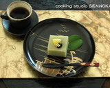 新春お祝和菓子☆抹茶芋羊羹 栗と黒豆添え作り方6写真