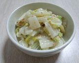 白菜とハムのはちみつ味噌おかか和え作り方4写真